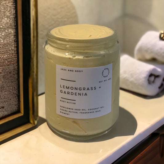 Lemongrass and Gardenia Whipped Body Cream