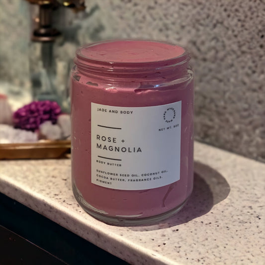 Rose and Magnolia Whipped Body Cream